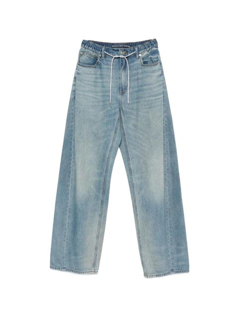 Alexander Wang elasticated-waistband jeans - Blue - zdjęcie produktu nr 1