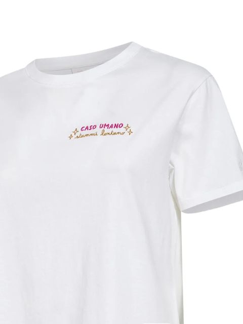 MC2 Saint Barth embroidered cotton T-shirt - White