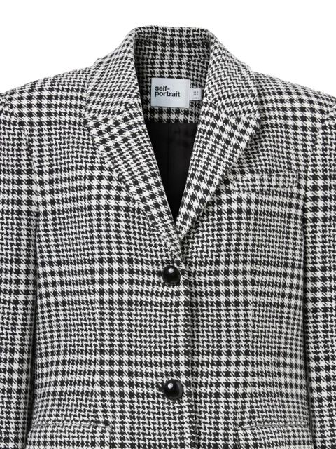 Self-Portrait houndstooth blazer - Black - zdjęcie produktu nr 2