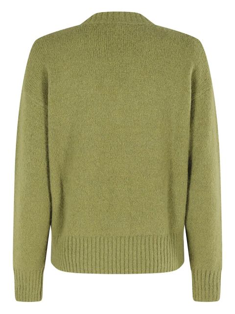 Weekend Max Mara V-neck wool sweater - Green - zdjęcie produktu nr 2