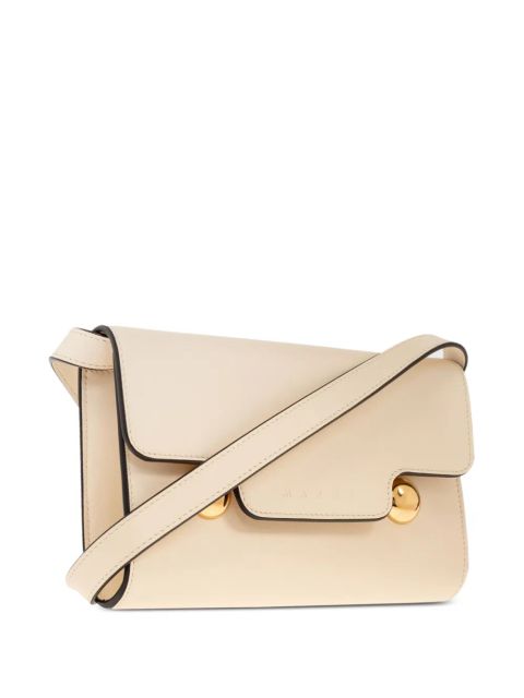 Marni logo-debossed shoulder bag - Neutrals