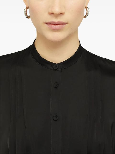 Jil Sander collarless midi dress - Black