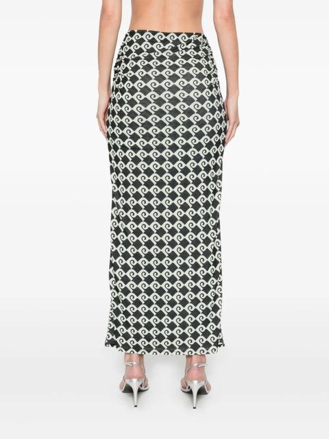 Nanushka Norine midi skirt - Green