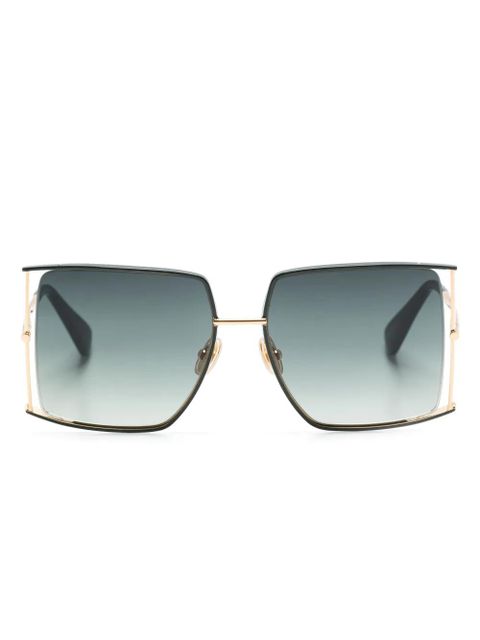 Max Mara Eyewear oversize-frame sunglasses - Green - zdjęcie produktu nr 1