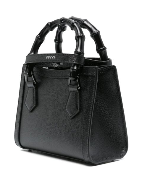 Gucci mini Diana leather tote bag - Black