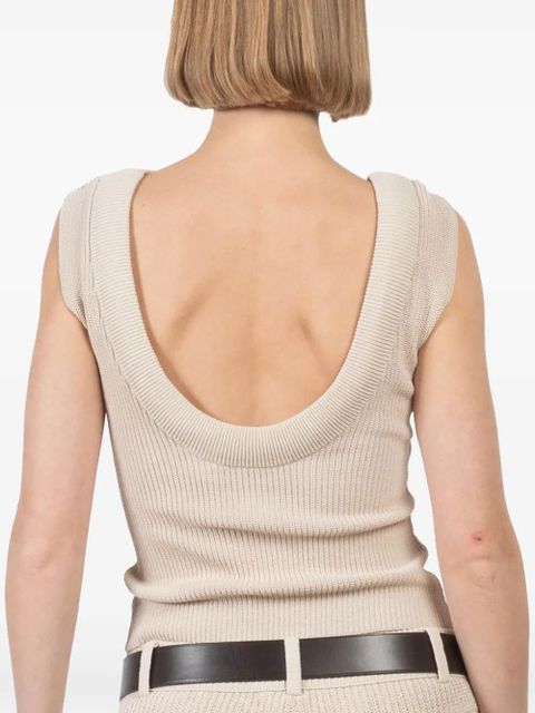 Aya Muse Vena tank top - Neutrals