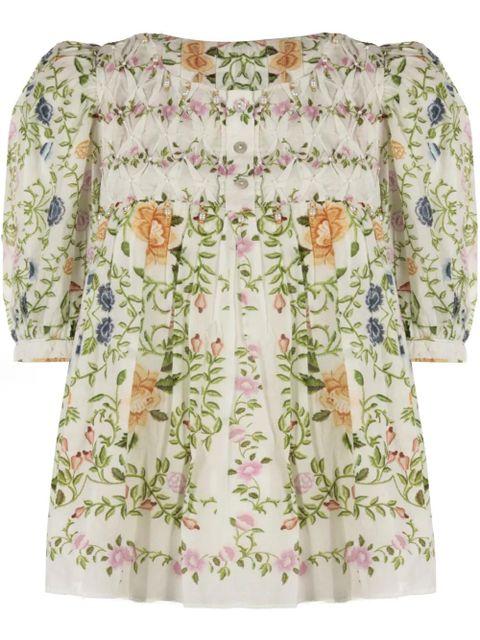 FARM Rio floral print blouse - Neutrals - zdjęcie produktu nr 1