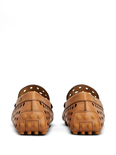 Tod's Gommino perforated loafers - Brown