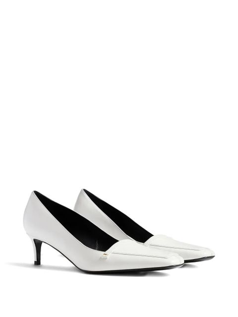 KHAITE 50mm Celia square-toe heeled pumps - White - zdjęcie produktu nr 2