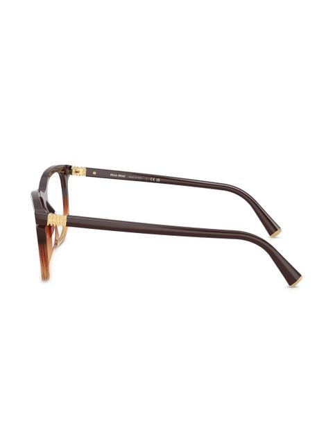 Miu Miu Eyewear round-frame glasses - Brown