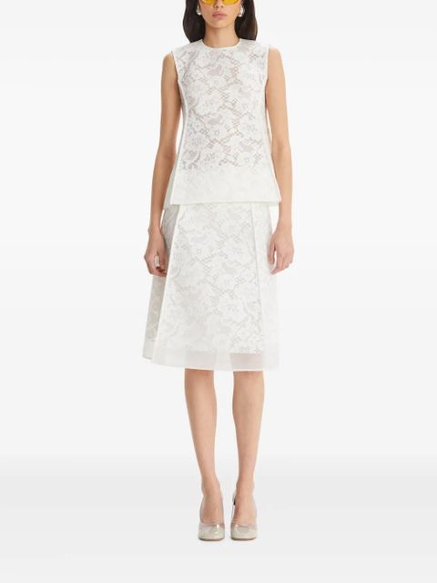 Tory Burch Corded Lace top - White