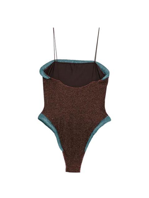 Oséree square strap swimsuit - Brown