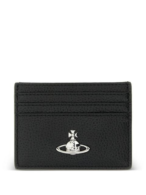 Vivienne Westwood Orb logo-detail card holder - Black