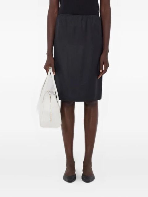 LouLou de Saison Vasali elasticated silk midi skirt - Black - zdjęcie produktu nr 1