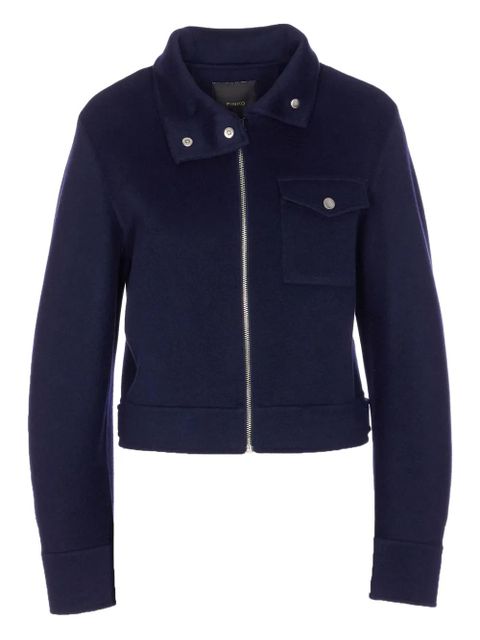PINKO zip-front shirt jacket - Blue - zdjęcie produktu nr 1