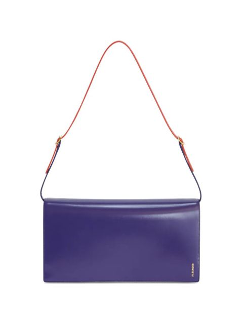 Jil Sander medium File leather shoulder bag - Purple - zdjęcie produktu nr 1