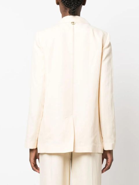 TWINSET single-breasted tied-waist blazer - Neutrals