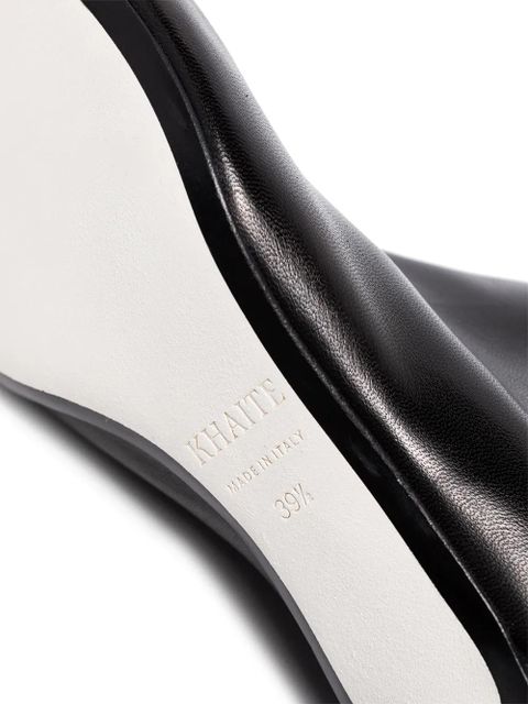 KHAITE Davis knee-high boots - Black