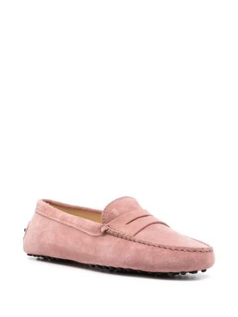 Tod's Gommino Driving suede penny loafers - Pink