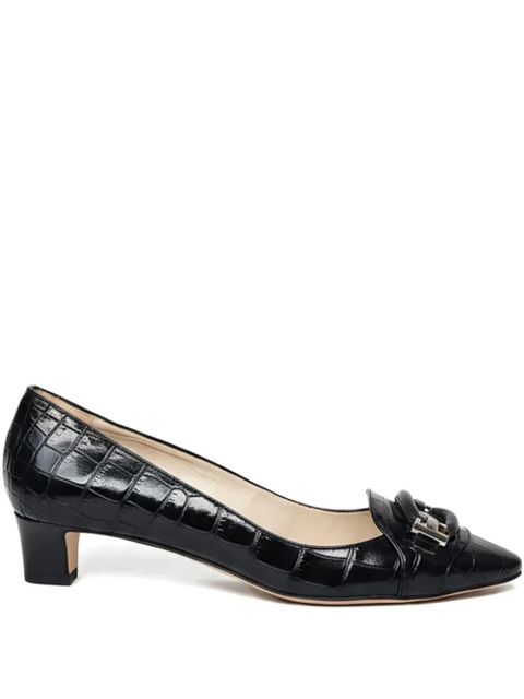 Tod's embellished leather heels - Black - zdjęcie produktu nr 1