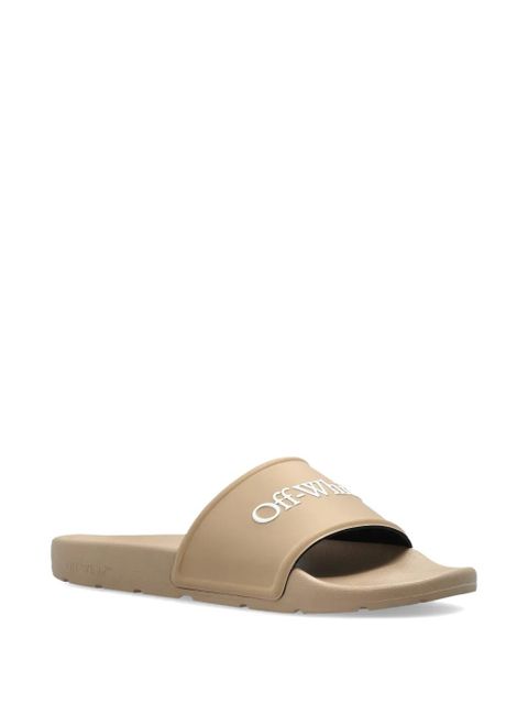 Off-White embossed-logo slides - Neutrals - zdjęcie produktu nr 2