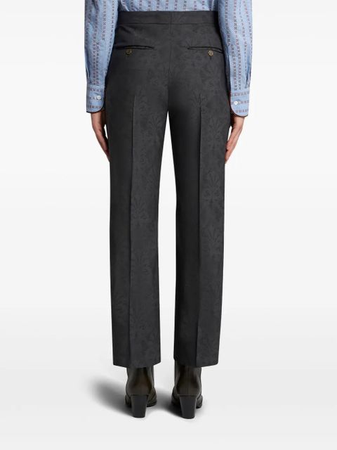 ETRO floral-jacquard trousers - Grey - zdjęcie produktu nr 2
