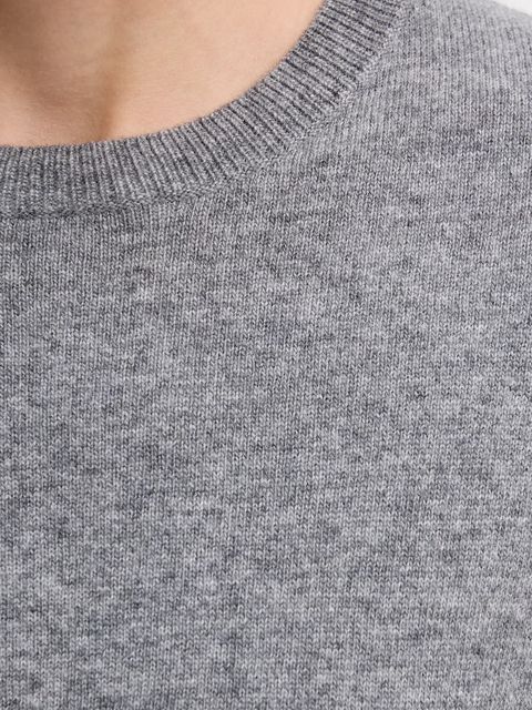 Sisley sweter z dodatkiem wełny damski kolor szary lekki 18AYM103K