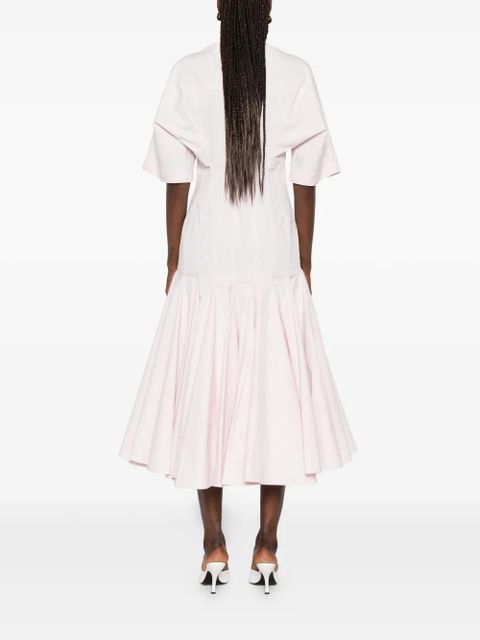 Jacquemus La Moisson pleated midi dress - Pink