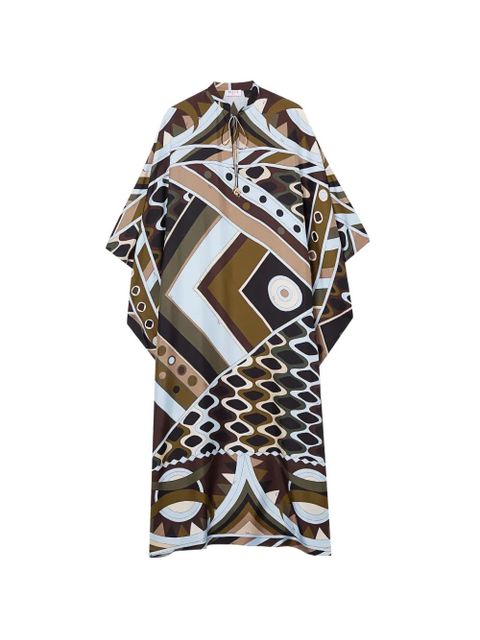 PUCCI Vivara-print silk kaftan - Brown - zdjęcie produktu nr 1