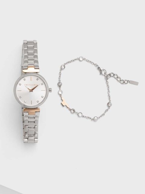 Trussardi zegarek i bransoletka kolor srebrny R2453164508 - zdjęcie produktu nr 2