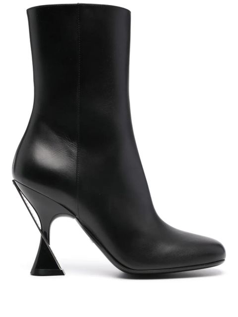 Gucci 95mm leather ankle boots - Black - zdjęcie produktu nr 1