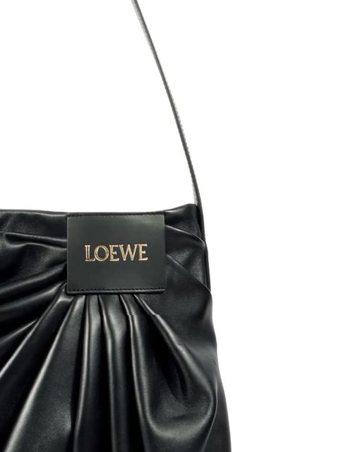 LOEWE draped leather tote bag - Black - zdjęcie produktu nr 2