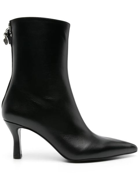 Maje 75mm leather ankle boots - Black - zdjęcie produktu nr 1