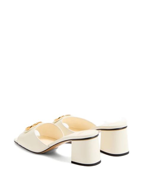 Valentino Garavani VLogo Signature square-toe sandals - White