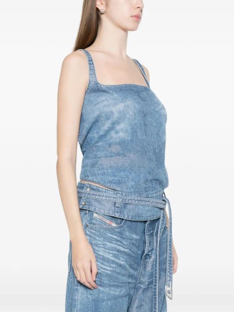 Diesel square neck top - Blue