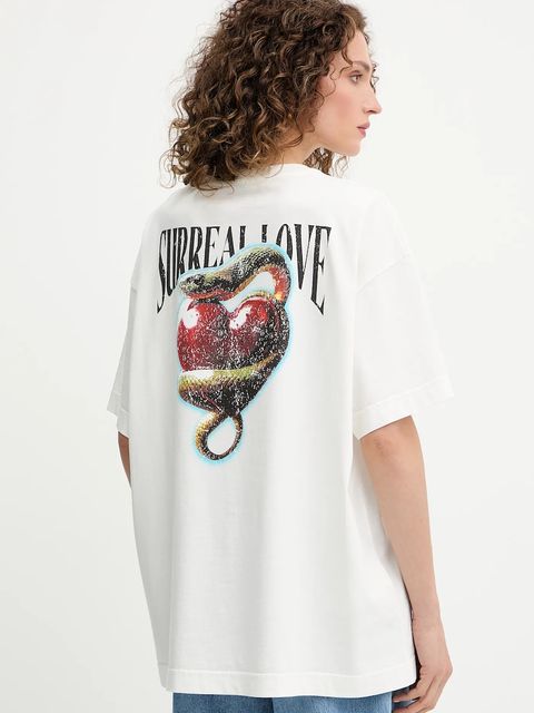 Pinko t-shirt bawełniany damski kolor biały 105538 A2TJ - zdjęcie produktu nr 1