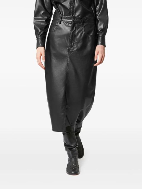 MARANT ÉTOILE Nilauria pocket midi skirt - Black - zdjęcie produktu nr 2