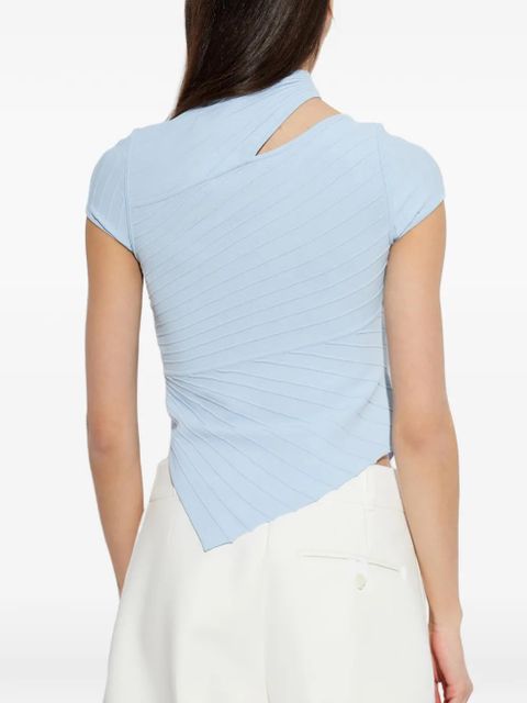 Cult Gaia Nessi cut-out structured top - Blue