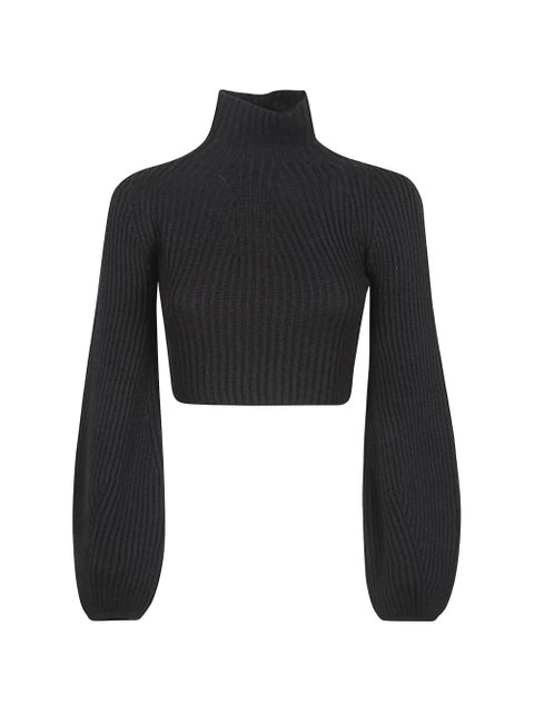 Max Mara flared sleeve roll-neck sweater - Black - zdjęcie produktu nr 1
