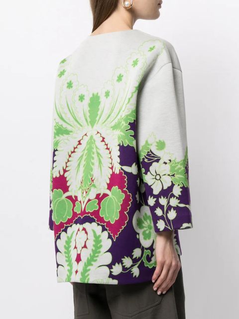 Valentino Garavani VLTN floral-print sweatshirt - Purple
