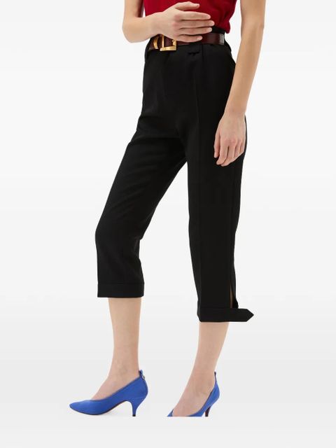 Versace tab-cuff trousers - Black