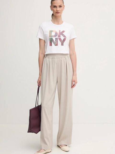 Dkny t-shirt damski kolor biały P52H4WNA - zdjęcie produktu nr 2