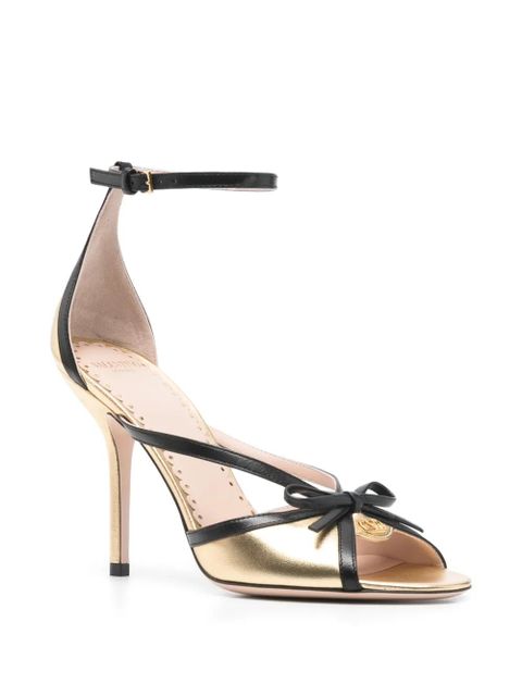 Valentino Garavani bow-detail strap sandals - Gold