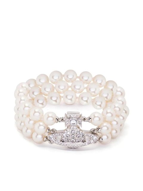 Vivienne Westwood pearl Orb bracelet - Neutrals - zdjęcie produktu nr 1