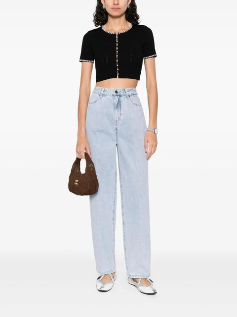 SANDRO cropped cardigan - Black - zdjęcie produktu nr 2