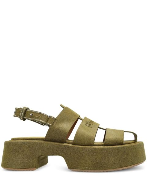 JW Anderson 50mm platform fisherman sandals - Green - zdjęcie produktu nr 1