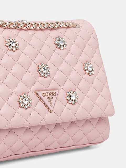 Guess torebka EVERLEE kolor różowy HWEG86 79210