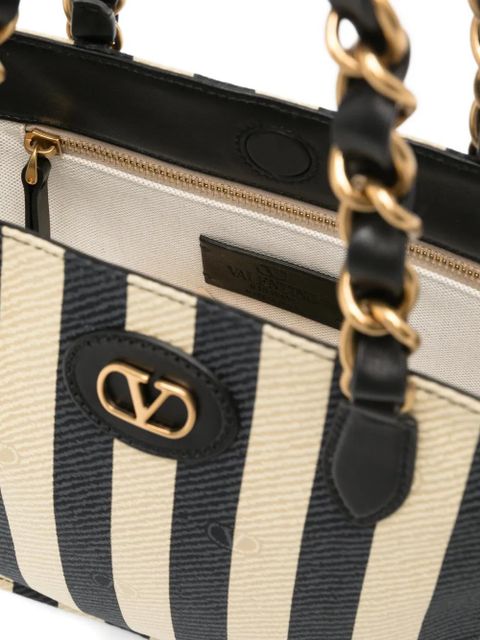 Valentino Garavani VLogo jacquard shoulder bag - Black