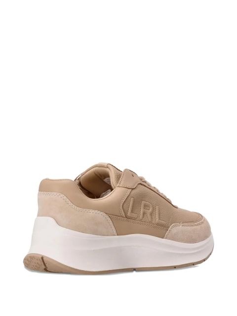 Lauren Ralph Lauren leather-logo sneakers - Neutrals - zdjęcie produktu nr 2