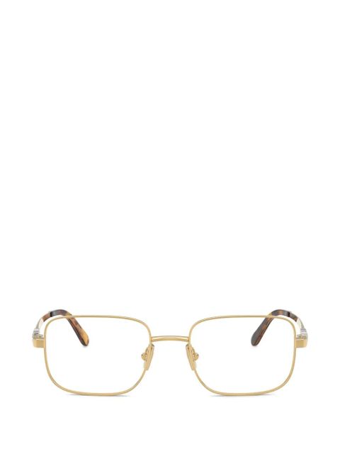 Miu Miu Eyewear rectangle-frame glasses - Gold - zdjęcie produktu nr 1